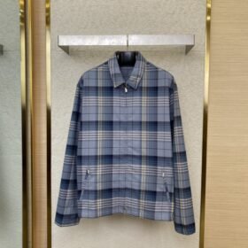Dior Check Zip Jacket Coat