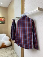Balenciaga Red Check Cotton Sandwich Shirt Jacket - 图片 3