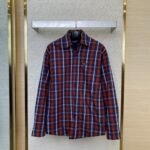 Balenciaga Red Check Cotton Sandwich Shirt Jacket - 图片 7