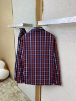 Balenciaga Red Check Cotton Sandwich Shirt Jacket - 图片 8