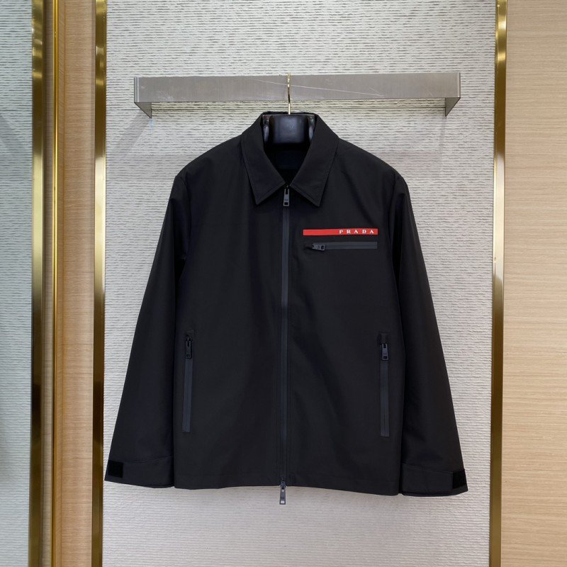 wsxc1734741852759_0.jpg Prada Logo Jacket Coat - 图片 1