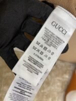 Gucci Logo Print Crew Neck Sweatshirt Khaki - 图片 9