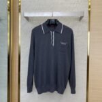 Gucci Colour Block Trimmed Monogrammed Knit Pullover