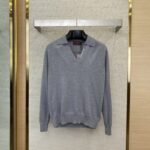 Gucci Appliqu??d Polo Neck Pullover Shirt