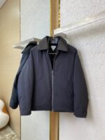 Bottega Veneta Lapel Down Jacket Black - 图片 5