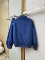 Miu Miu Washed Denim Zip Jacket Coat - 图片 6