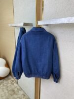 Miu Miu Washed Denim Zip Jacket Coat - 图片 8