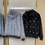 LV Full Star Rhinestone Zip-Up outerwear Black - 图片 2
