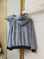 LV Full Star Rhinestone Zip-Up outerwear Grey - 图片 6