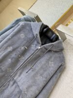 LV Full Star Rhinestone Zip-Up outerwear Grey - 图片 7