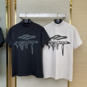Balenciaga Drops 3M Aged Short Sleeve Black