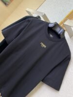 Fendi hot stamping Double F Print Short Sleeve T-Shirt - 图片 7