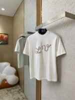 LV Beaded Embroidery Short Sleeve T-Shirt - 图片 3