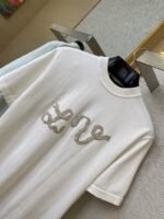 LV Beaded Embroidery Short Sleeve T-Shirt - 图片 7