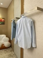 LV logo embroidered lapel shirt - 图片 4