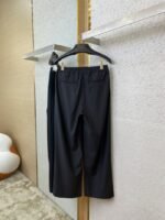 LV embroidered casual wide-leg trousers - 图片 6