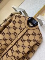 Gucci shearling jacquard knit cardigan khaki - 图片 7