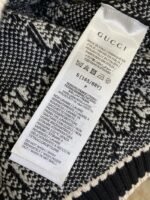 Gucci Shearling Jacquard Knit Cardigan Grey - 图片 9