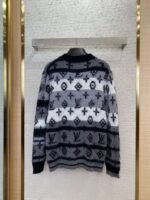 LV Old Flower Colour Block Mohair Cardigan - 图片 2