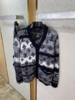 LV Old Flower Colour Block Mohair Cardigan - 图片 7