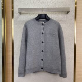 Miu Miu Embroidered Patch Cardigan
