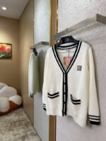Miu Miu Logo Knit Cardigan - 图片 3
