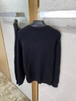 Prada Appliquéd Wool Cardigan Black - 图片 8
