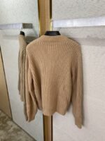 Prada Appliquéd Wool Cardigan Khaki - 图片 8