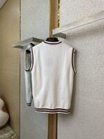 LV logo embroidered wool waistcoat - 图片 6