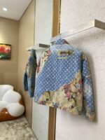 LV Floral Patchwork Denim Jacket Cotton Jacket Jacket - 图片 4