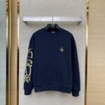 Dior X Stone Island Co-Branded Embroidered Crew Neck Sweatshirt