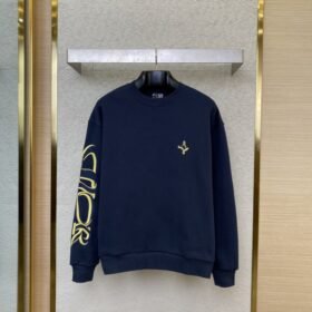 Dior X Stone Island Co-Branded Embroidered Crew Neck Sweatshirt