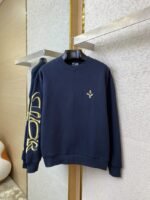 Dior X Stone Island Co-Branded Embroidered Crew Neck Sweatshirt - 图片 5