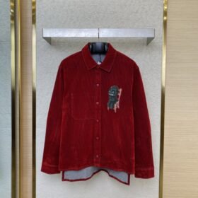 Dior Dragon Man Octopus Flocked Shirt Jacket