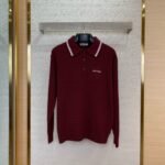 Miu Miu Logo Embroidered Pullover Red