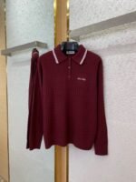 Miu Miu Logo Embroidered Pullover Red - 图片 5