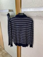 Miu Miu Striped Lapel Sweater Navy - 图片 8