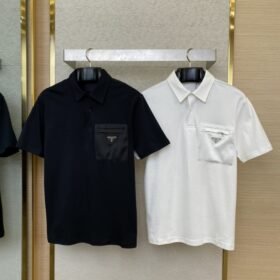 Prada Nylon Pocket Short Sleeve T-Shirt Black