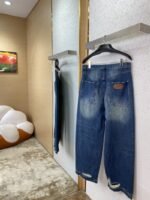 LV turquoise denim trousers - 图片 4