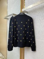 LV logo embroidered knitted wool cardigan - 图片 6