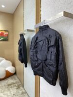 Dior Multi-Pocket Cotton Jacket Coat Black - 图片 4