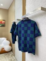 LV checkered jersey short-sleeved T-shirt - 图片 4