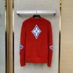 LV Appliqu??d Wool Pullover Red - 图片 2