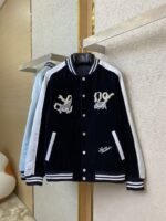 LV Velvet Baseball Jacket Coat - 图片 5