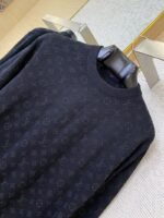 LV rhinestone round neck pullover wool jumper - 图片 6
