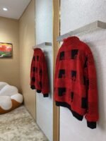 LV Checked Lambswool Jacket Coat - 图片 4