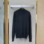 LV logo jacquard half-zip jumper - 图片 2
