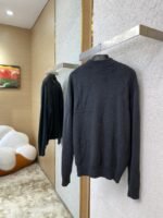 LV logo jacquard half-zip jumper - 图片 4