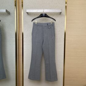 LV Logo Embroidered Air Layer Trousers