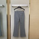 LV Logo Embroidered Air Layer Trousers - 图片 2